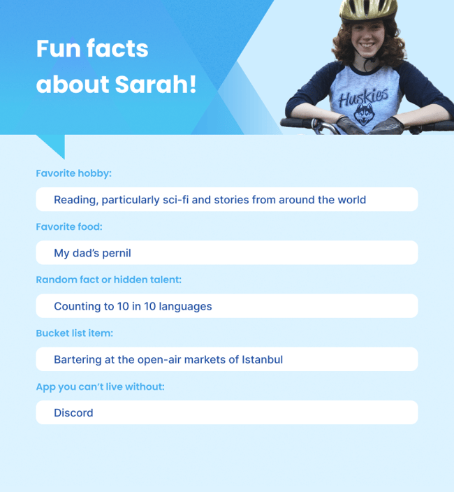 Fun facts about Sarah